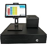 Datio POS System for 10-inch Amazon Fire Tablet Complete Cash Register with Receipt Printer, Cash Drawer, and Stand for Small Business, Retail, Restaurant, Salon