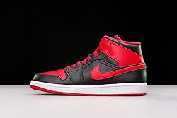 Nike Jordan Nike Air 1 Mid Men's Shoes Black/Fire
