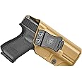 Amberide IWB & OWB KYDEX Holster Fit: Glock 19 19X 44 45 23 32 (Gen 1 2 3 4 5) Pistol – Inside Waistband Concealed Carry – Adjustable Cant & 'Posi-Click' Retention – No Wear - No Jitter - Made in USA