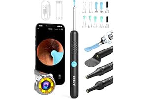 BEBIRD R1 Wax Removal Earscope, Ear Canal Cleaner with HD Camera 1080P & Multiple Replacement Tip, 6 PCS Earpickers + 3 Inspection Tools for Ear/Nose/Throat
