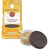 Burt's Bees Conditioning Honey Lip Scrub, Exfoliates & Conditions Dry Lips, with Honey Crystals, Use with Overnight Intense Treatment, Natural Origin Care, 0.25 oz.