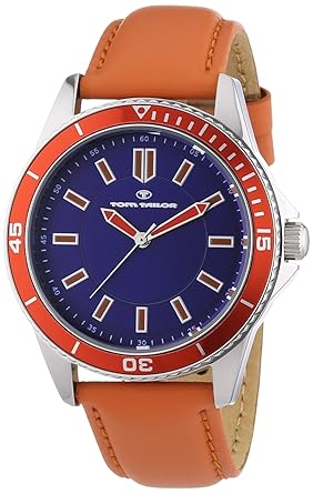 TOM TAILOR Herren-Armbanduhr XL Analog Quarz Leder 5412503