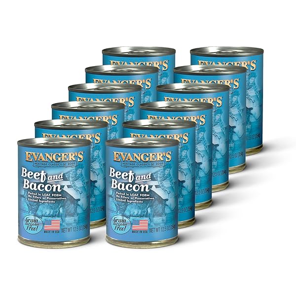 EVANGER’S HERITAGE CLASSICS BEEF & BACON DOG FOOD...