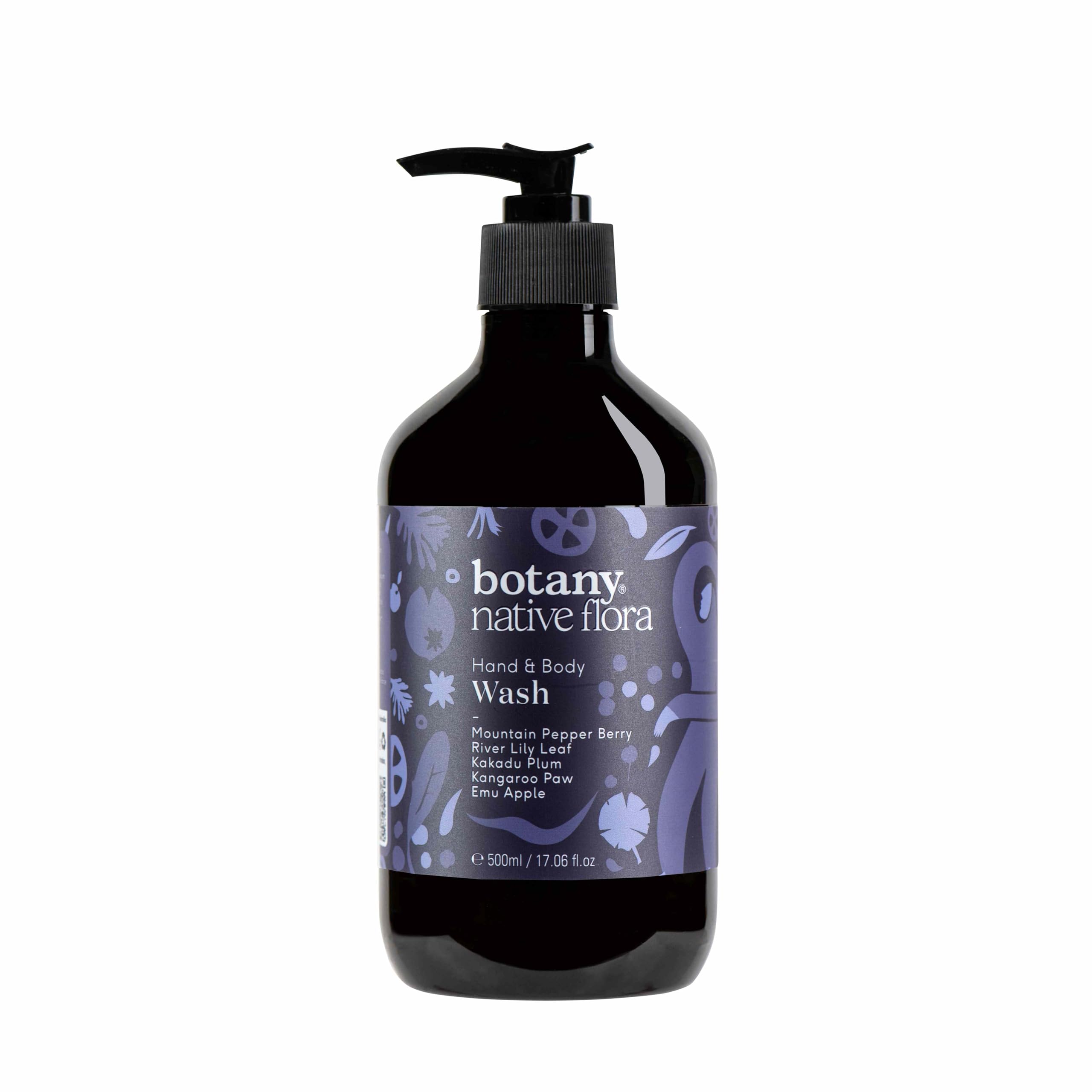 Botany Native Flora Hand and Body Wash, Gently Cleanses your Skin and Washes Away Dirt and Impurities, Hydrating Body Wash with Australian Native Plant Extracts, 500ml
