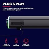 Trust Gaming GXT 620 Axon RGB Illuminated Soundbar 12W USB Powered view 5