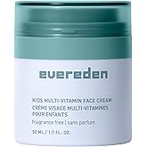 Evereden Fragrance-Free Kids Face Cream: 1.7 oz. | Unscented Face Lotion | Clean and Non-Toxic Face Moisturizer | Multi-Vitamin Unscented Skin Care for Kids