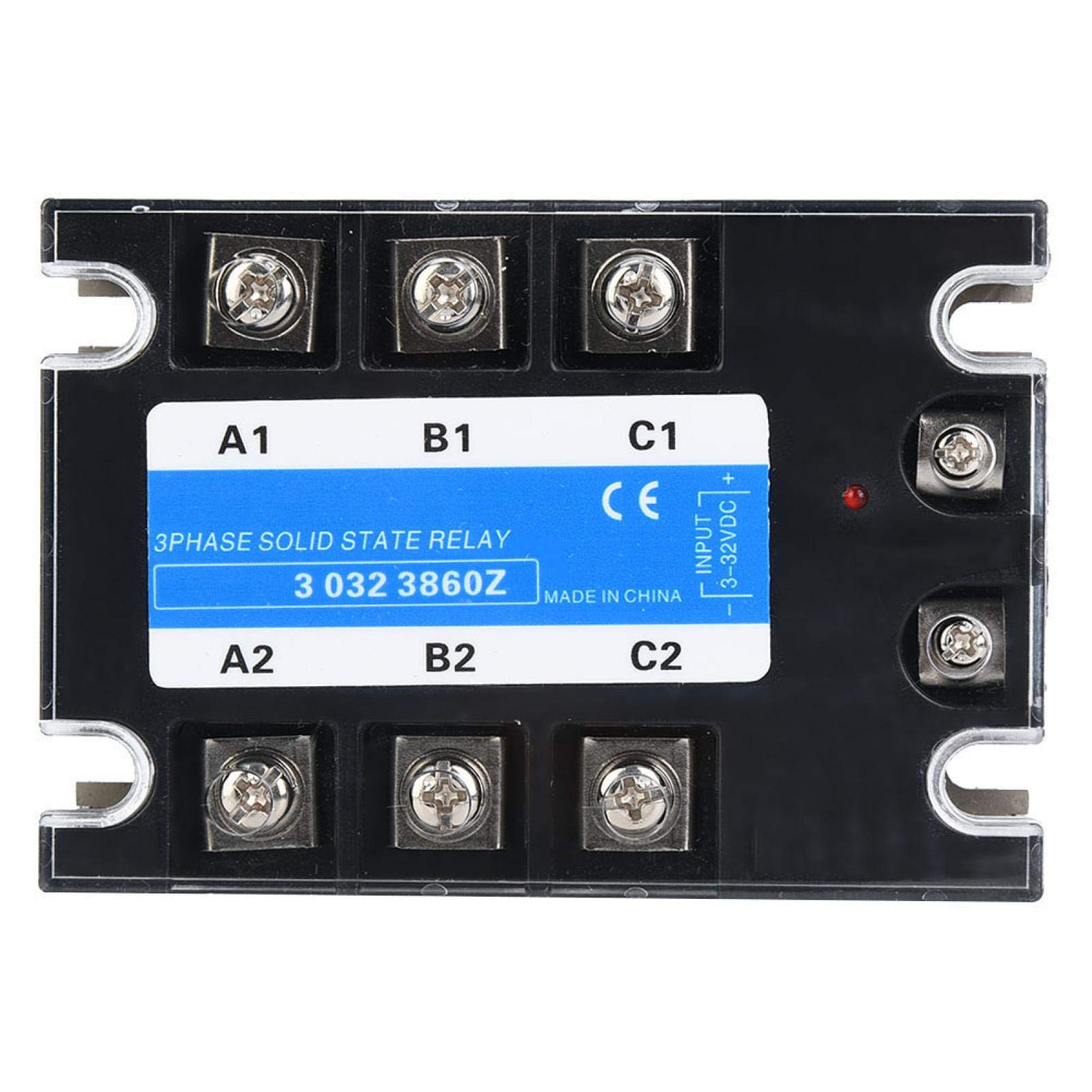 BERM Solid State Relay DC to AC Solid State Relay 25-100A Optional Three Phase Solid State Relay 3-32VDC Input 24-480VDC Load Voltage（60A)
