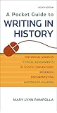 A Pocket Guide to Writing in History