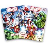 Marvel Heroes Avengers Jumbo Coloring and Activity Book Set (2 Books)