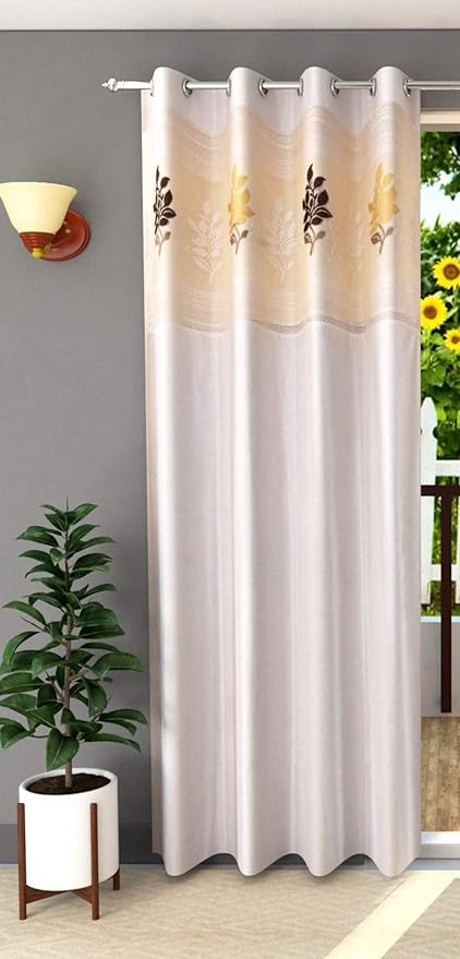 Buy Home Utsav 1 Piece Floral Net Polyester Curtains For Door 7