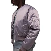 boohooMAN Boxy Fit Nylon Baby Bomber Jacket