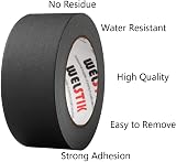 WELSTIK 50mm Black Matt Cloth Gaffer Tape Non-Reflective Easy to Tear 30.2m view 2