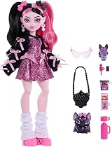 Monster High Draculaura Doll with Pet Bat and 7 Accessories view 5