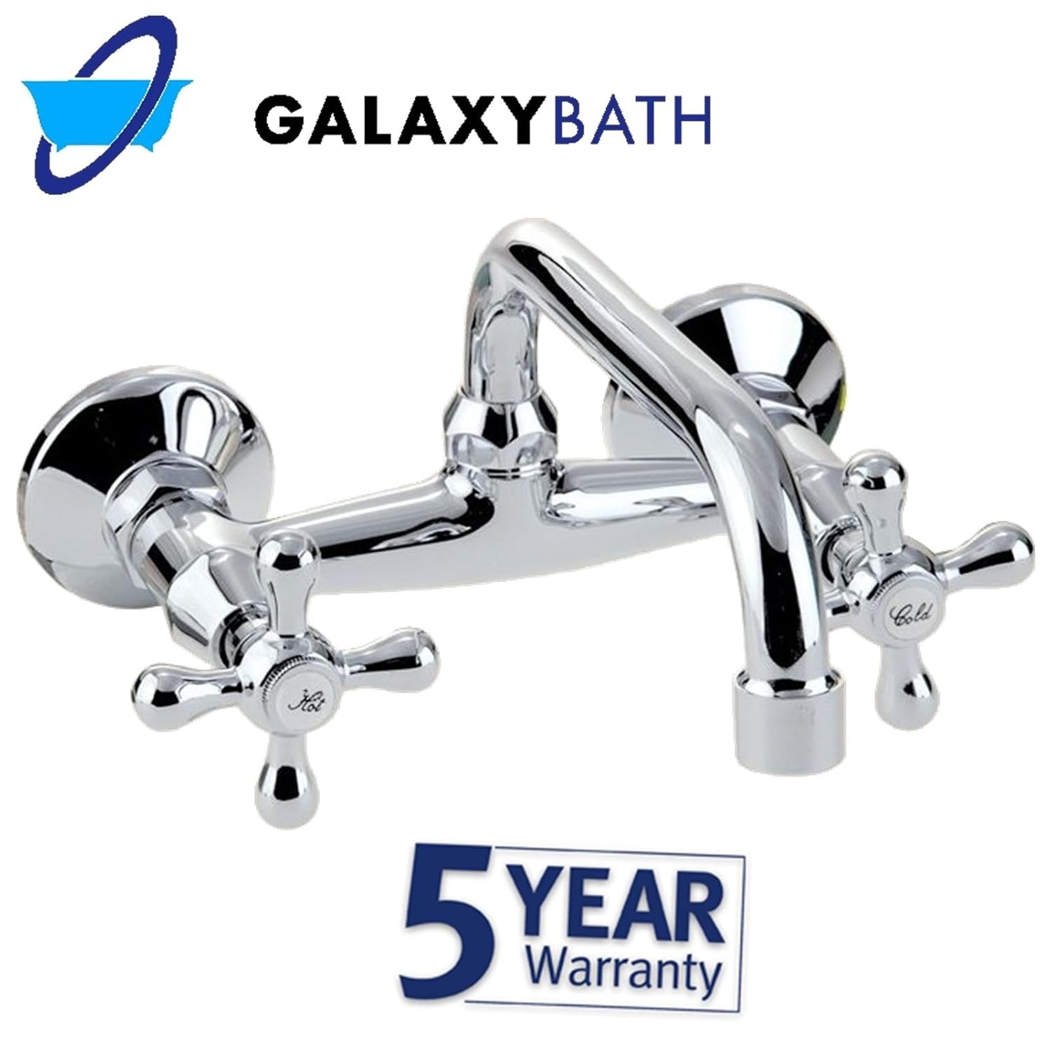 Traditional Victorian Retro Basin Bath Kitchen Mixer Tap Wall