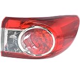 WFLNHB Right Side Tail Light Replacement for Toyota 8155002580 TO2805111 | Replacement for Corolla 2011-2013, Outer, Rear Lamp Assembly, Passenger Side