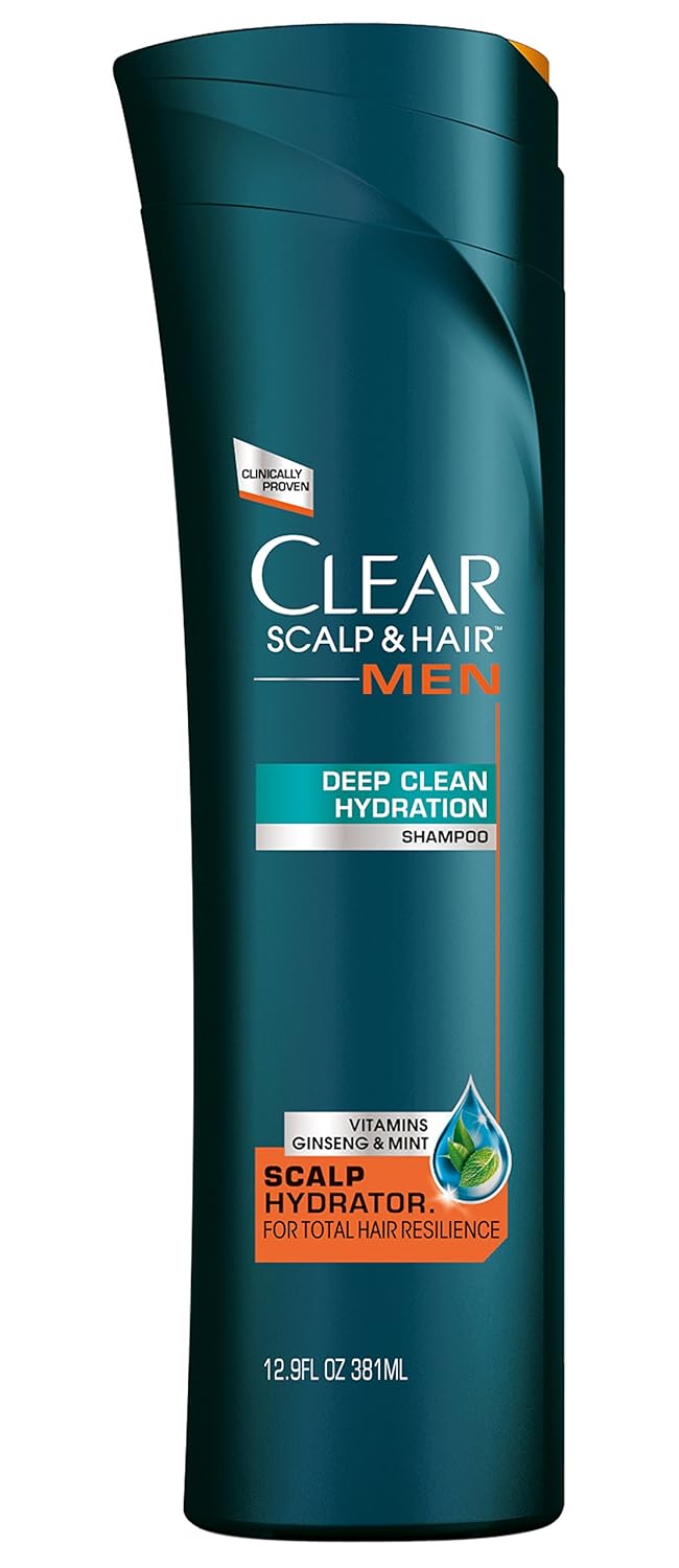 Buy Clear Scalp and Hair Men Shampoo, Deep Clean Hydration 12.9 oz