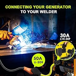Campzlly Welder Adapter Cord, Nema L14-30P to 6-50R