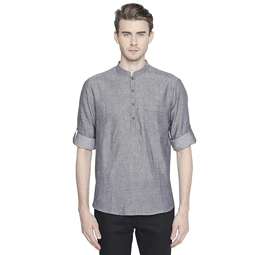 Men's Cotton Kurta (110049630_Blue_X-Large)