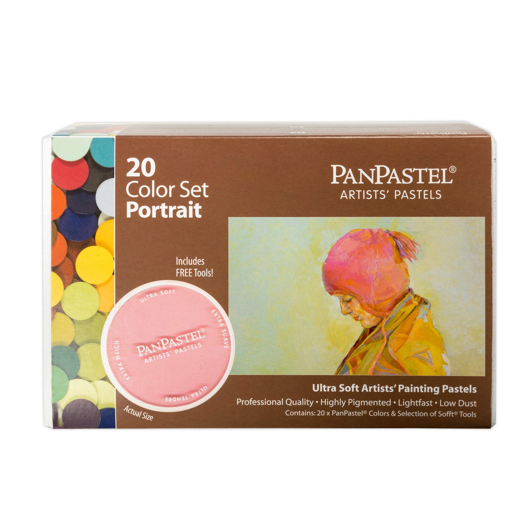 PanPastel 30203 Ultra Soft Artist Pastel 20 Color Set Portrait w