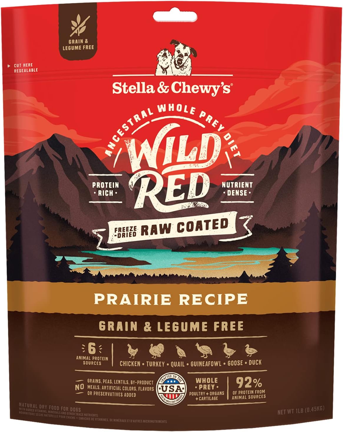 Stella & Chewy's Wild Red Raw Coated Kibble Dry Dog Food