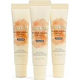 Sky & Sol Lip Balm SPF 25 – 3 Pack Natural Hydrating Lip Jelly with Broad-Spectrum Sun Protection and Primer, Water-Resistant for Smooth, Plump & Rosy Lips.