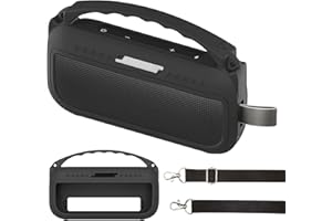 JCHPINE Silicone Cover Case for Bose SoundLink Flex Portable Bluetooth Speaker 2nd Gen, Protective Holder for Bose SoundLink Flex Speaker Accessories (Silicone case, Black)