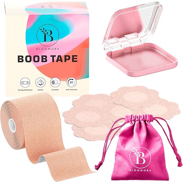 Invisible Bra Tape WVD Boob Tape Set - Double Sided Breast Lift Tape,  Silicone Push Up Bra, Nipple Covers For Backless Dresses Sticky Bra Push Up  Lift