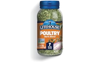 Litehouse Freeze Dried Poultry Herb Blend - Substitute for Fresh Poultry Herb, Fresh Poultry Herb, Jar Contains 7 Herbs, Organic, Poultry Herb Blend Seasoning, Non-GMO, Gluten-Free - 0.46 Ounce