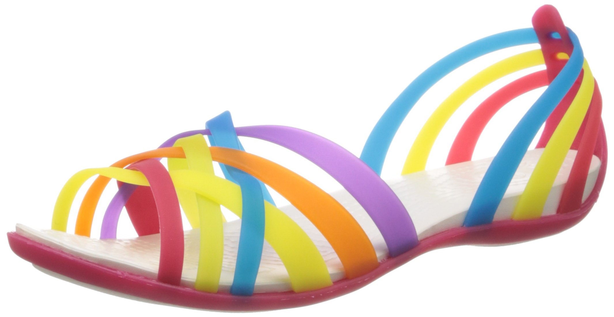 crocs huarache flat sandals