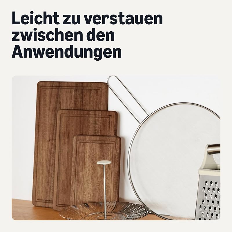 Holzschneidebretter, 3-teiliges Set, Akazienholz, vorgeölt — Foto 5 von 6