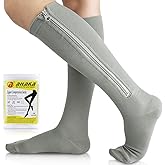 Ailaka Medical 15-20 mmHg Zipper Compression Socks Women Men