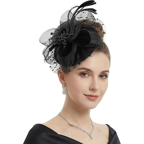 1920s Fascinator Feather Headband Tea Party Cocktail Flapper  display picture 2