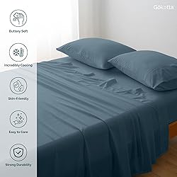 GOKOTTA 100% Rayon from Bamboo Sheets, Soft and