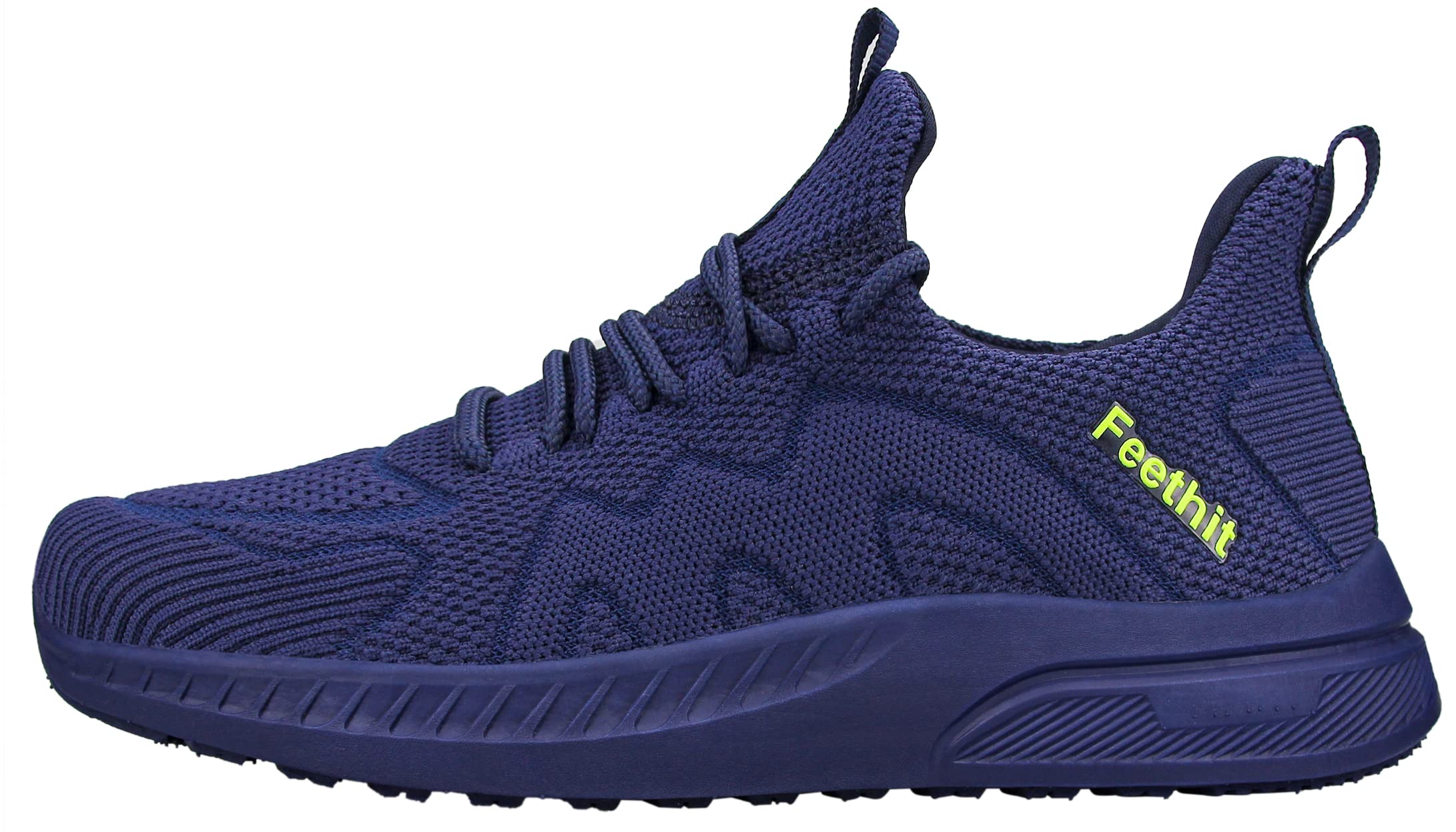 Feethit Sneaker Herren Schuhe Sportschuhe Laufschuhe Turnschuhe Herren Tennis Fitness Jogging Walkingschuhe Leichtgewichts Atmungsaktiv Freizeit Straßenlaufschuhe Schlüpfen Schuhe Dunkelblau 43 EU 4