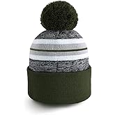 CHOK.LIDS Plain Color Stripe Beanies for Men and Women Soft Acrylic Knit Cuffed Beanie Cap Winter Hat Outdoor