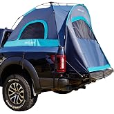 Golabs Truck Bed Tent, 5-6 Ft Camping Tent, Easy Setup by Pre-Attached Pole | Waterproof PU2000MM, Rainfly Cover, 2 Person, Ventilated, Portable, Inner Pocket &amp; Hook, Pickup Truck Tent Fits Most Trucks