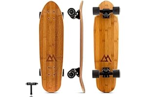 Magneto Complete Skateboard | 27.5" x 7.5" | Canadian Maple Wood | 60 MM Urethane Wheels | Double Kick Concave Deck | Kids Skateboard Cruiser Skateboards | Skateboard for Beginners, Teens & Adults
