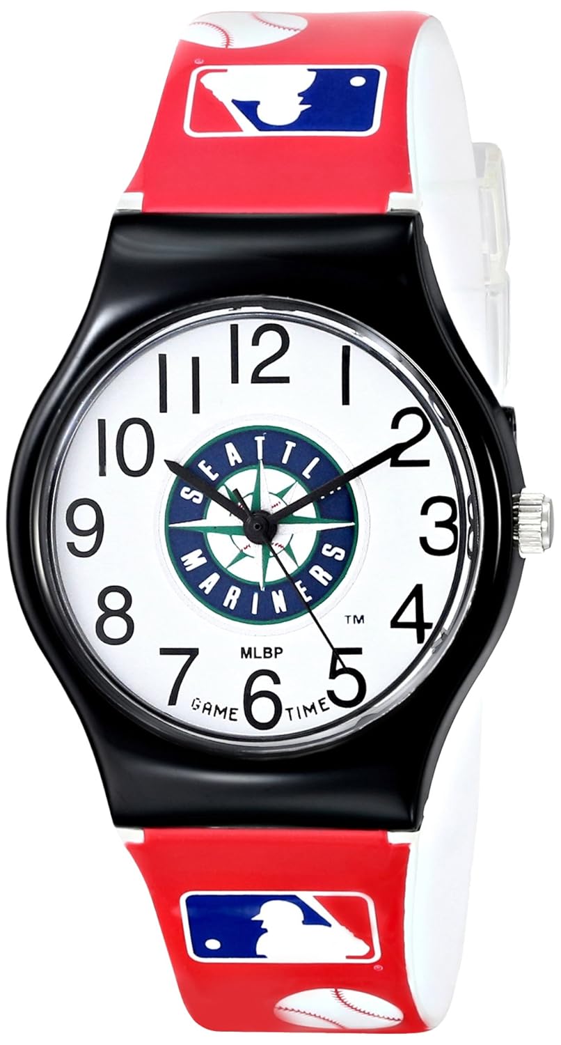 Game Time Youth MLB JV SEA JV Seattle Mariners Watch with MLB Graphic Band
