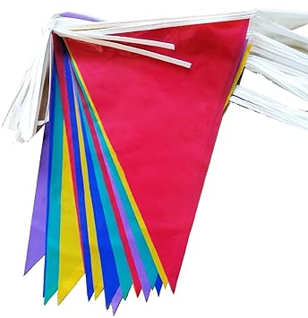 10-Metre PVC Double-Sided Bunting  - 20 Flags