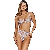 Gottex Flirtt Bikini Top - Floral Mesh Fabric, Underwire, Adjustable Straps, Back Hook Closure, Bottoms Sold Separately