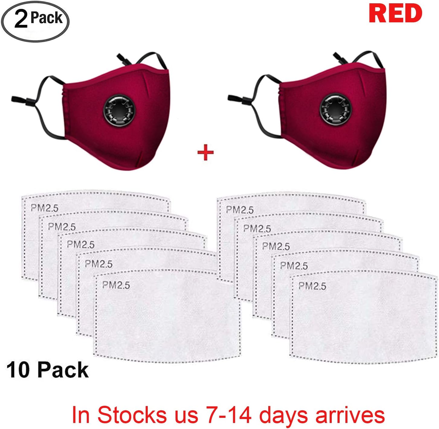10 Pcs Activated Carbon Filters Meltblown 5 Layer Replacement Protective Filter for Mask