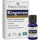 Forces of Nature Ringworm Treatment for Humans, Organic Homeopathic Medicine, 0.37 Fl Oz, Antifungal Multi Symptom Relief fro