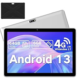 Tablet 10.1 inch Android 13 Tablets, 4G Cellular