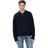 FRAME Men's Cable Polo Sweater
