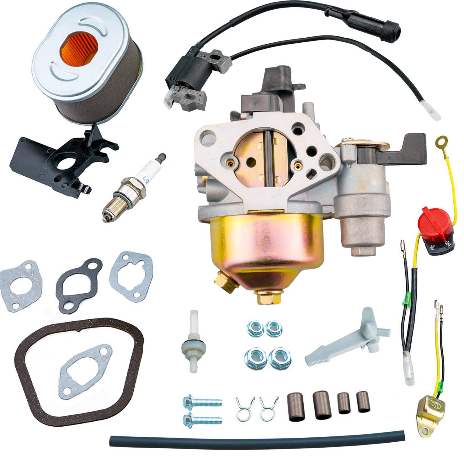 Photo 1 of HZ Adjustable Carburetor Ignition Coil Kit for Honda GX160 GX200 GX120 GX140 4HP 5.5HP 6.5HP Engine