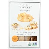Rustic Bakery, Flatbread Sourdough Bites Everything Spice Organic, 4 Ounce