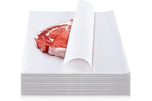 EERSIDA Sublimation White Butcher Paper Disposable Butcher Paper Sheets Square Meat Sheet Precut No Wax for Heat Press, Wrapping Meat, Art Project(150 Pieces,12 x 12 Inches)