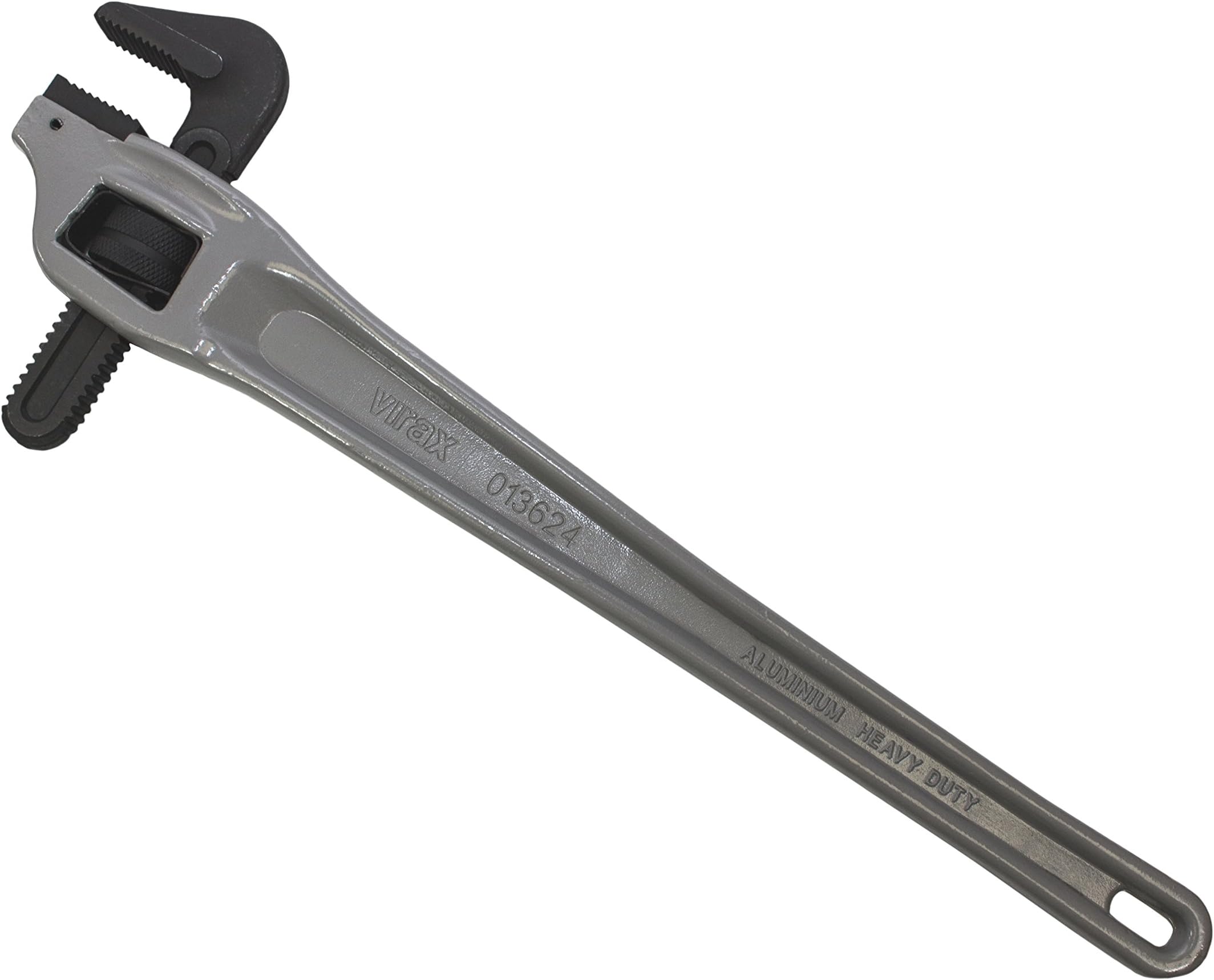 Virax24" Offset Pipe Wrench, 2-1/2" Capacity, Gray/Black, VX013624
