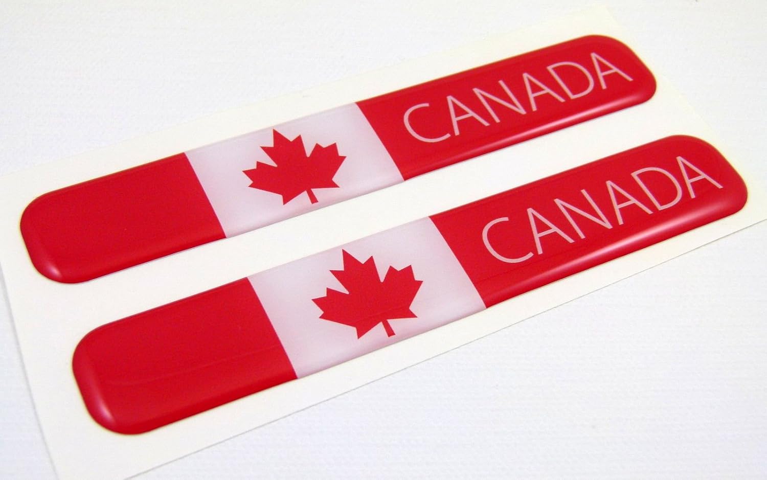 Canada Canadian Flag Domed Decal Emblem Resin car auto Stickers 5"x 0.