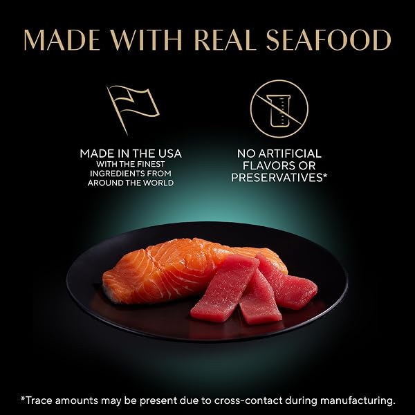 SHEBA PERFECT PORTIONS WET CAT FOOD CUTS IN GRAVY, CAT FOOD WET RECIPE, GOURMET SALMON & SUSTAINABLE TUNA ENTREE, 2.6 OZ. TWIN-PACK TRAYS (12 COUNT, 24 SERVINGS)